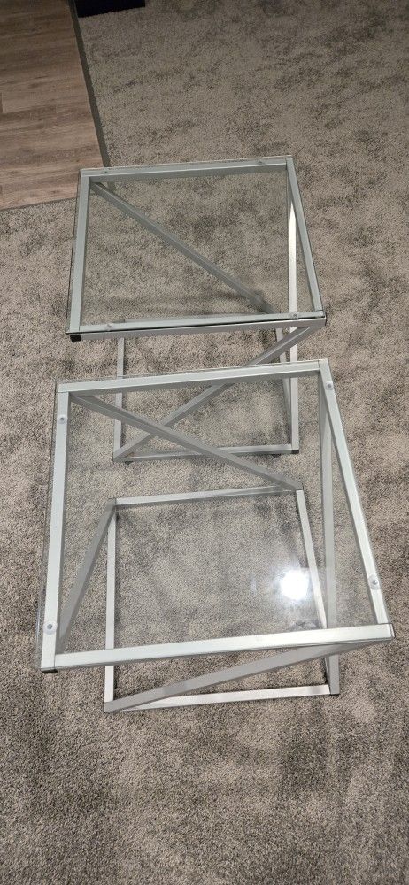 End Tables, Glass Top