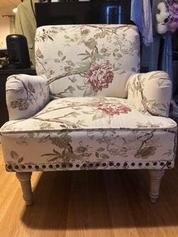 Floral one seat couch