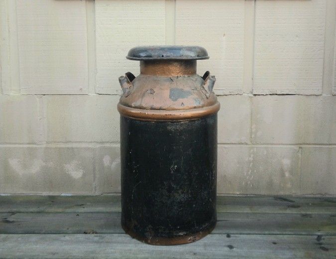 Vintage Metal Milk Can