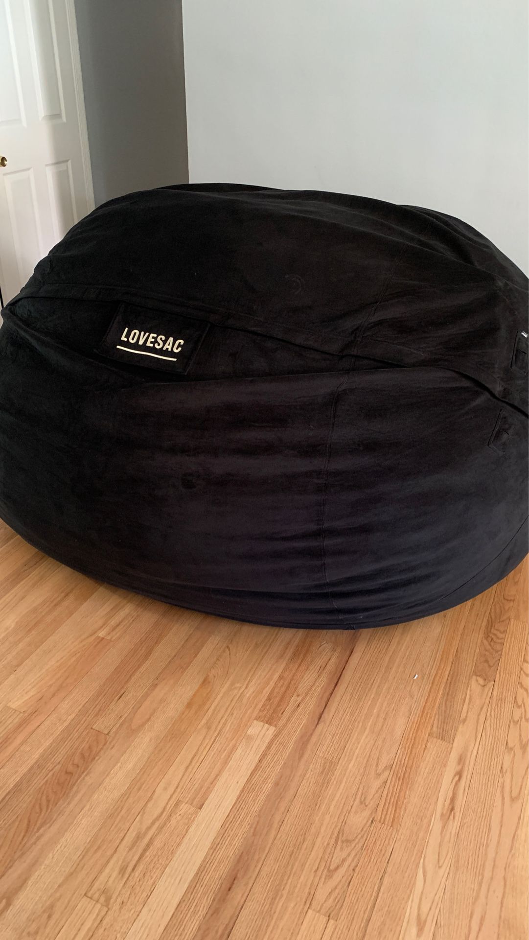 Original LOVESAC THE BIG ONE black padded cover for Sale in Arlington