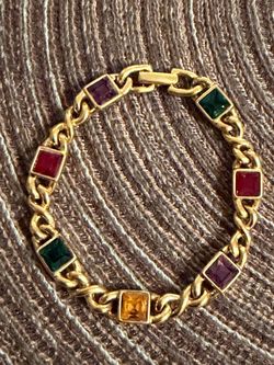 Swarovski crystal multicolored bracelet