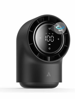 Aecooly Touch Control Desk Fan, 100 Speeds Quiet Bedroom Digital Display 8000mAh 3 Oscillation Angles Battery Powered Small Desktop Table Fan for Bedr