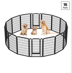 Dog Playpen Outdoor, 40 inch 16 Panels Dog Pen Indoor Heavy Duty