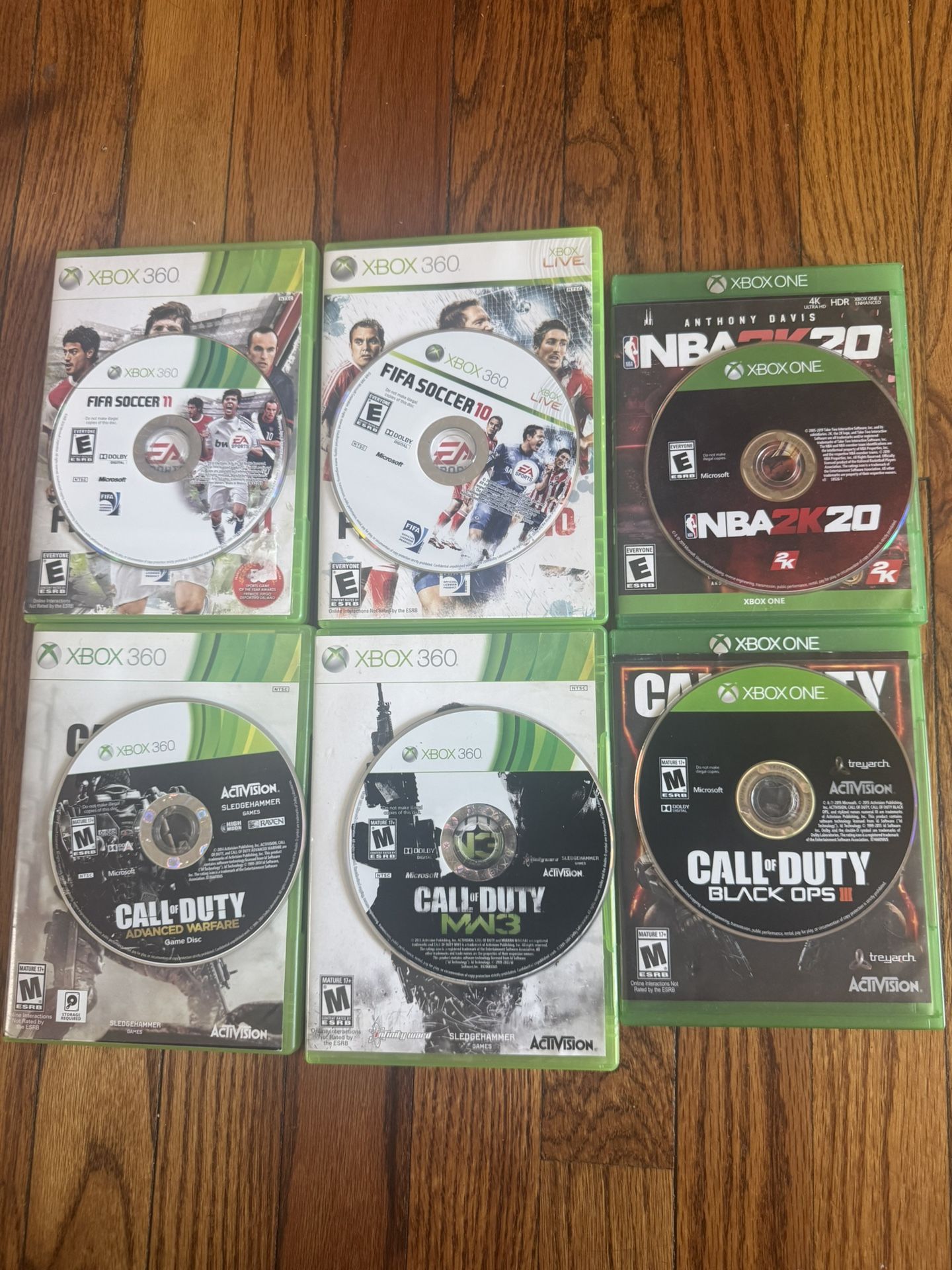 Xbox One And Xbox 360 Games All For 35