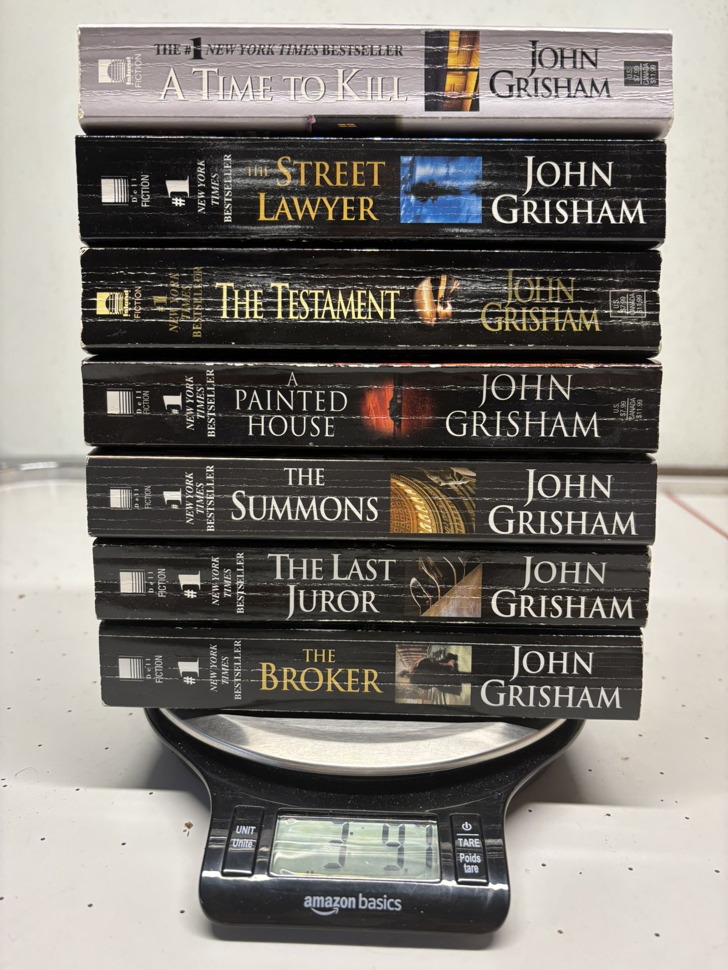 7 John Grisham Softcover Books