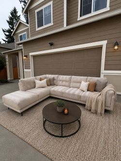 Macy’s Large Beige/Tan Sectional Sofa