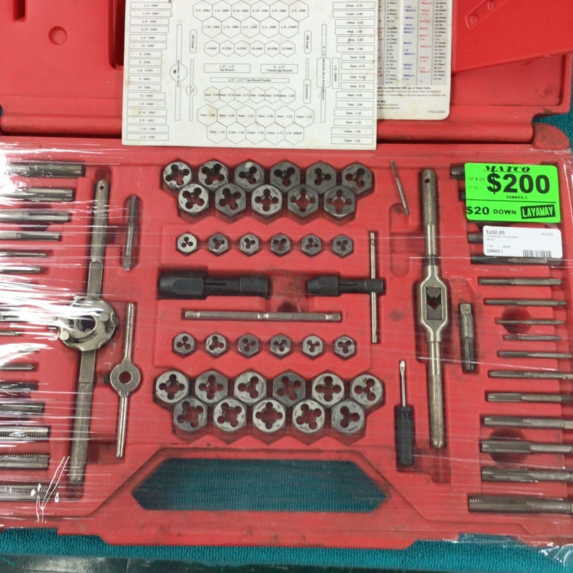 Matco 117 Piece Tap And Die Set