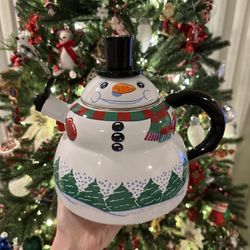 Christmas Snowman Kettle