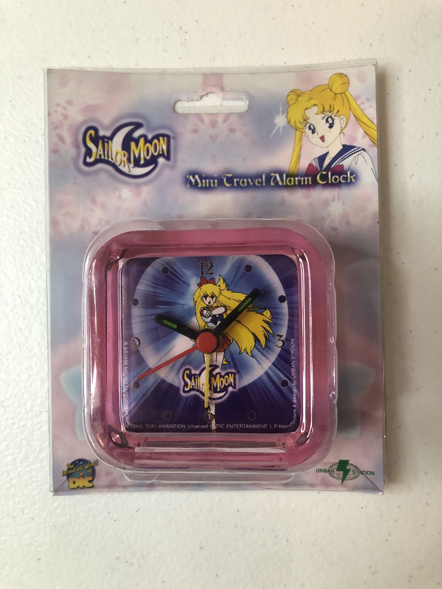 1999 Sailor Moon Mini Travel Alarm Clock