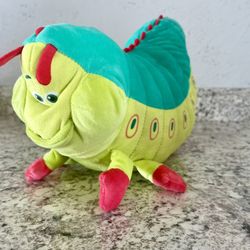 Disney Store A Bug's Life HEIMLICH Caterpillar 10" Plush Stuffed Animal Toy .