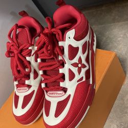 Red Louis Vuitton Skate Shoes Size 9 LV (US 10)