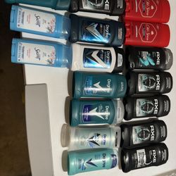 Old Spice, Axe, and Degree Deodorants