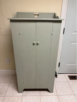 Rustic Sage Green Cabinet
