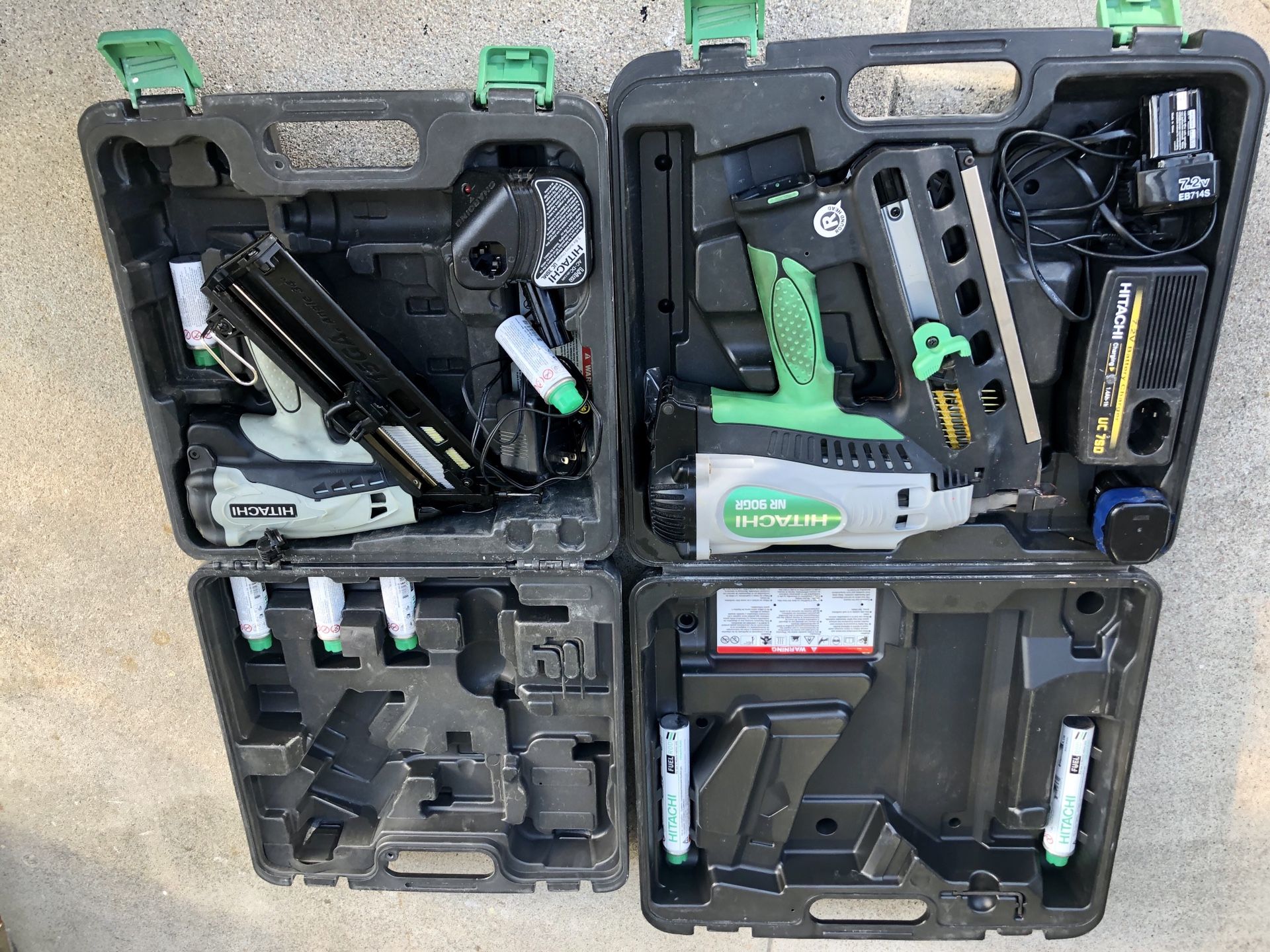 Hitachi Metabo, nail guns. Framing finish nailer nail gun