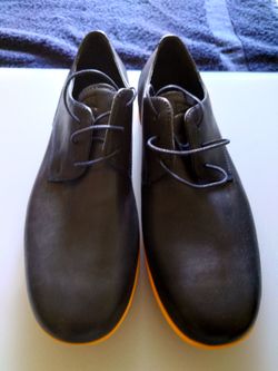 Camper Slippers Sun K100070-003 Mens Blue Leather Plain Toe Oxfords Shoes