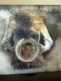 Knights of the past 1 oz silver round