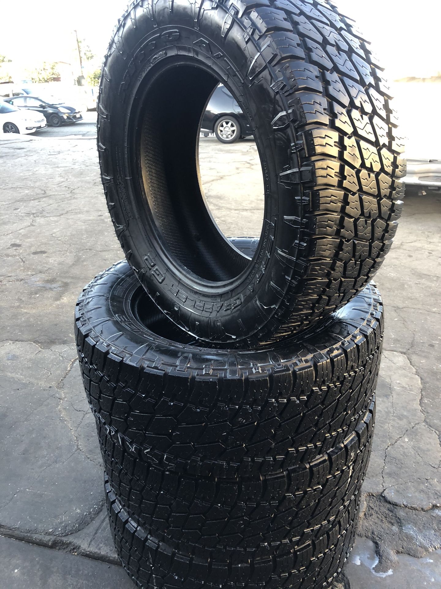 35/12.50R20 Nitto tires all terrain (4 for $300)