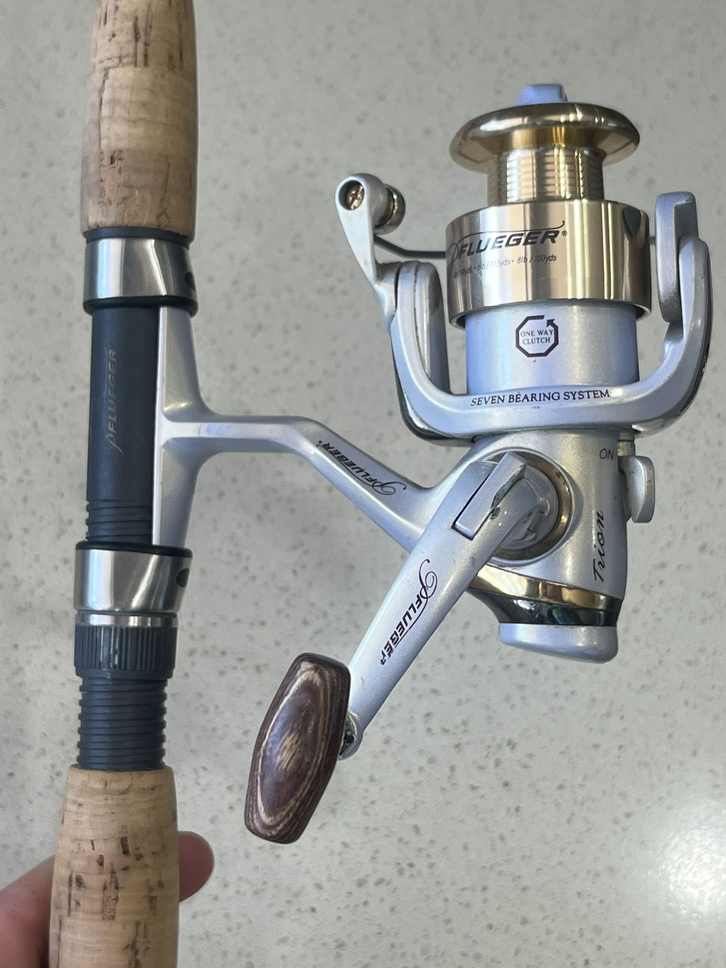 Pflueger Trion Reel + Microspin Rod Spinning Combo TROUT