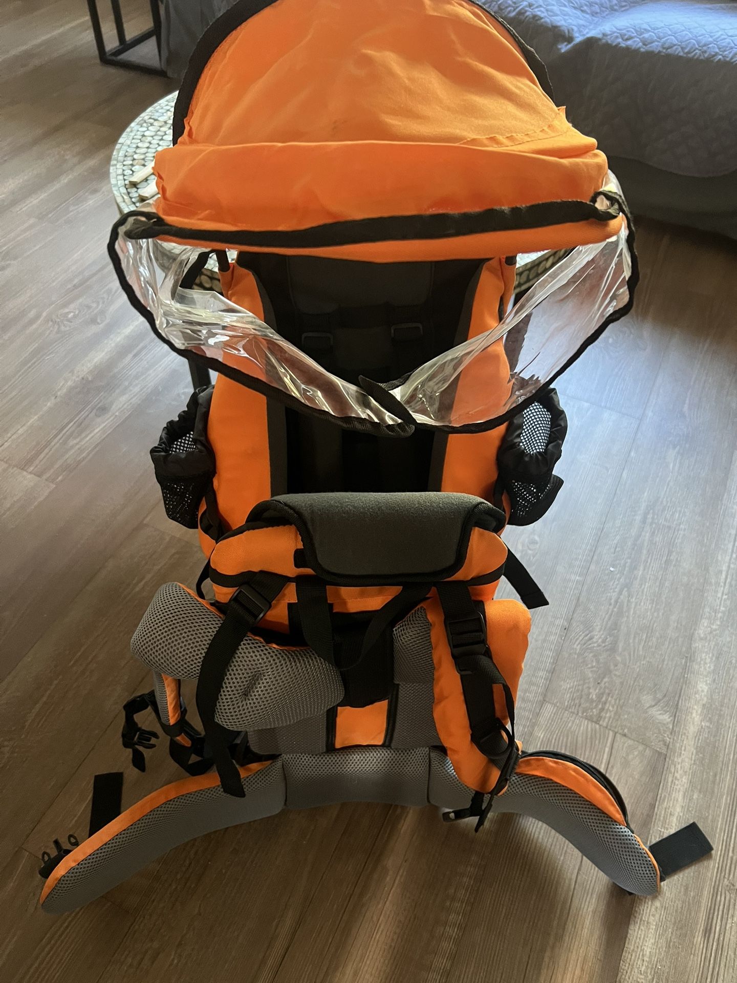 Deur Backpack, Child Carrier with bottle Holder Shade