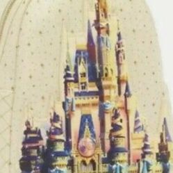 Disney Loungefly  50th Anniversary  Cinderella Castle Mini Backpack