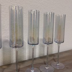 Iridescent Champagne Glasses
