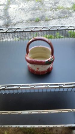 St Nicolas hand painted candle holder