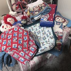 Raggedy Ann & Andy Baby Crib Set