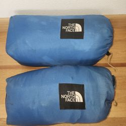 2 Northface Chrysalis 1 Lb 3 oz. Goose Down Sleeping Bags Pd $780