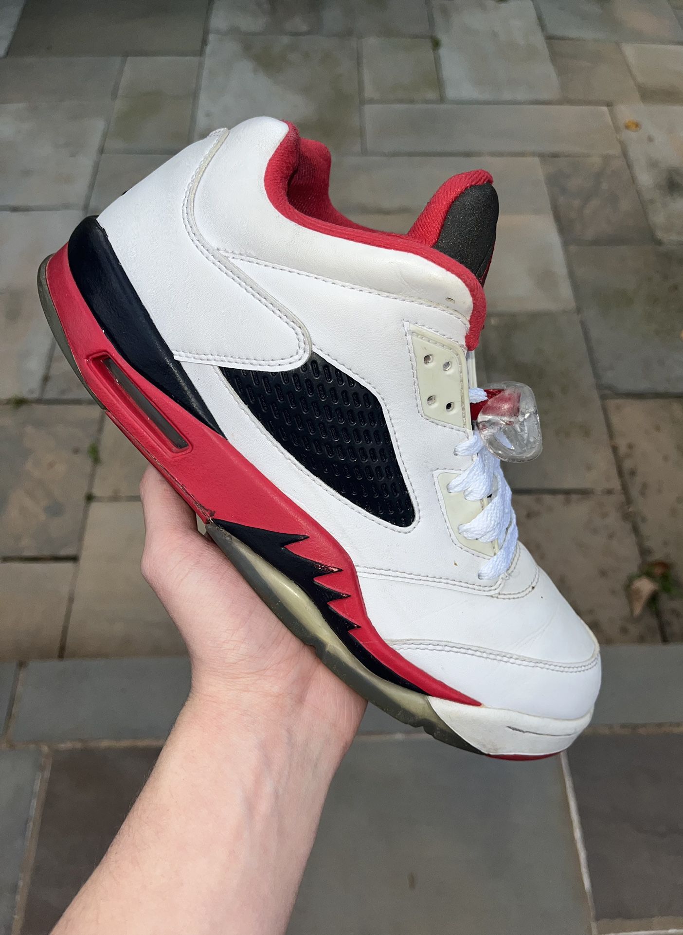 Size 10 Air Jordan 5 Low “Fire Red” 