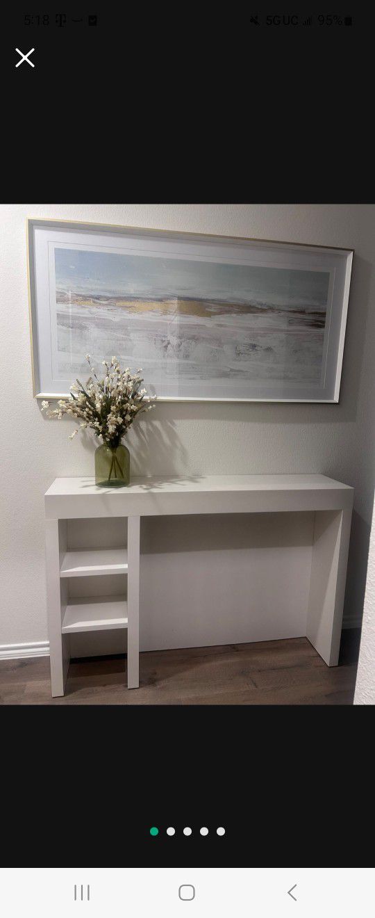 White Desk Console Table High Quality 