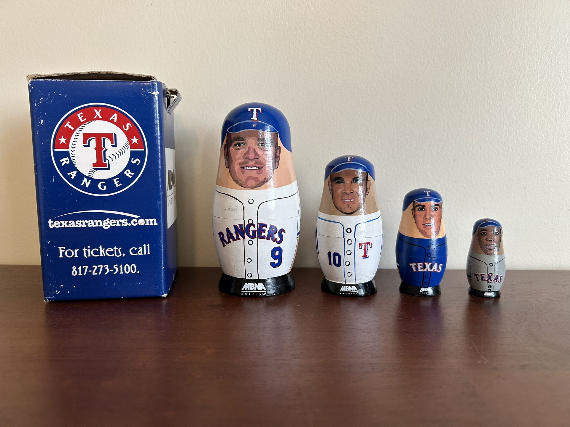 2004 Texas Rangers Nesting Dolls