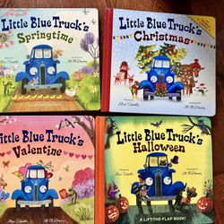 4 Little Blue Truck Hardcover Books