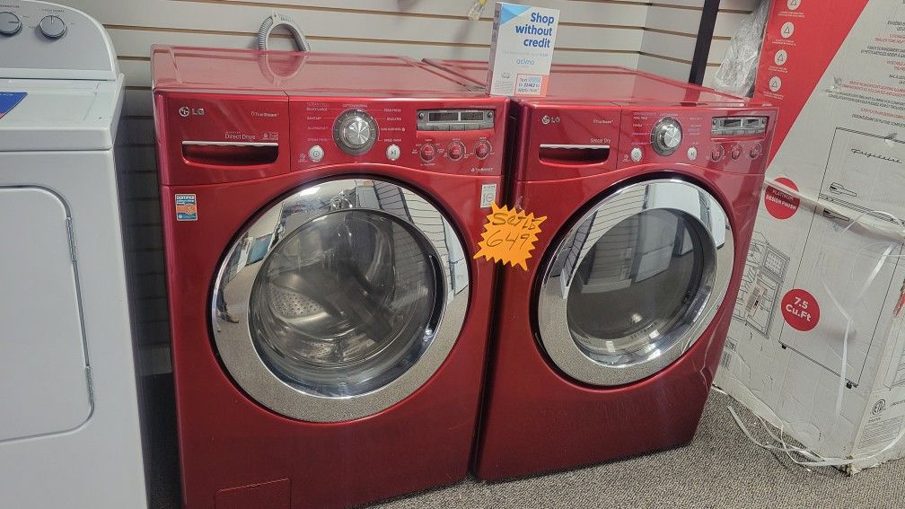 SET LG WASHER AND DRYER ELECTRIC WORK GREAT CONDITIONS DELIVERY AVAILABLE