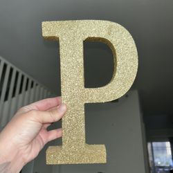 Gold Letter P