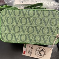 NWT Valentino Orlandi VO Green Shoulder Crossbody Bag