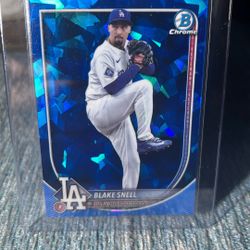 2025 Bowman Chrome Color Match Black Snell Blue Sapphire Refractor 