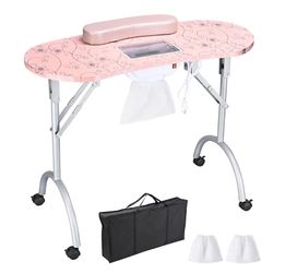 Byootique Binder Makeup Bag with Brush Holders & Pouches (Color: Pink) - Makeup Case Organizer - Halloween Sale