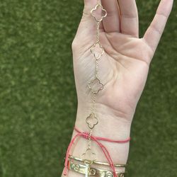 14kt flower bracelet