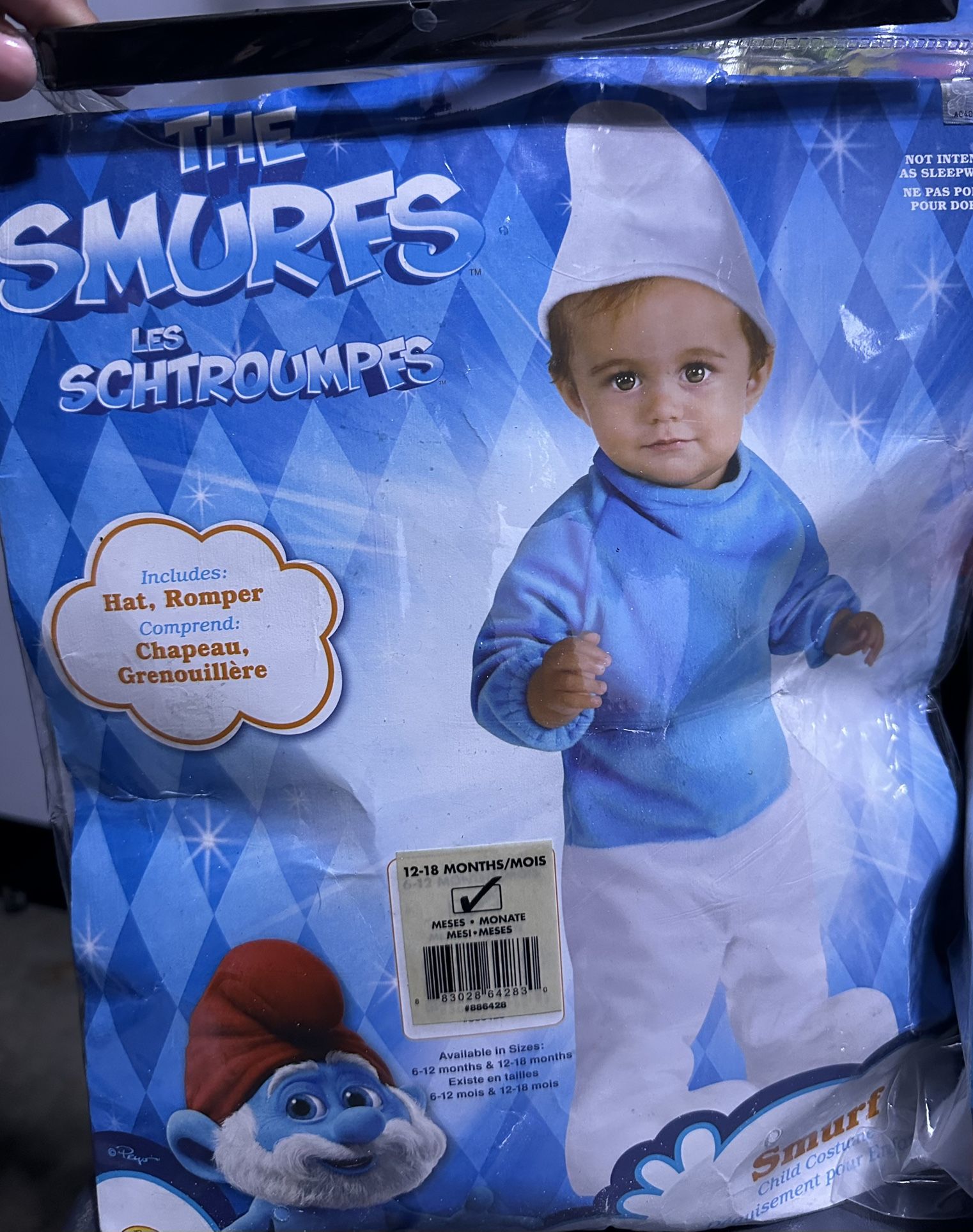Smurf’s Costume 12-18 Months  