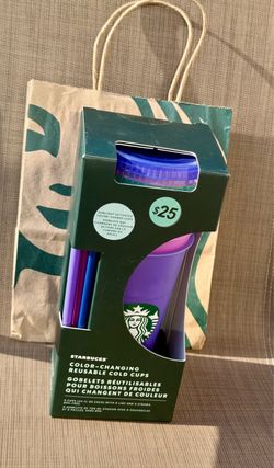 STARBUCKS COLOR-CHANGING REUSABLE COLD CUPS