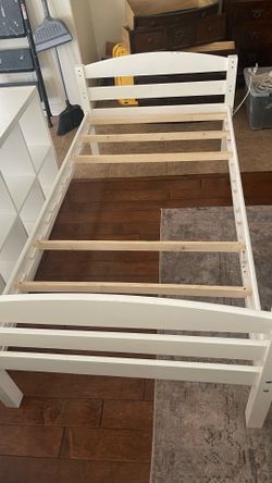 Twin bed and storage cubby