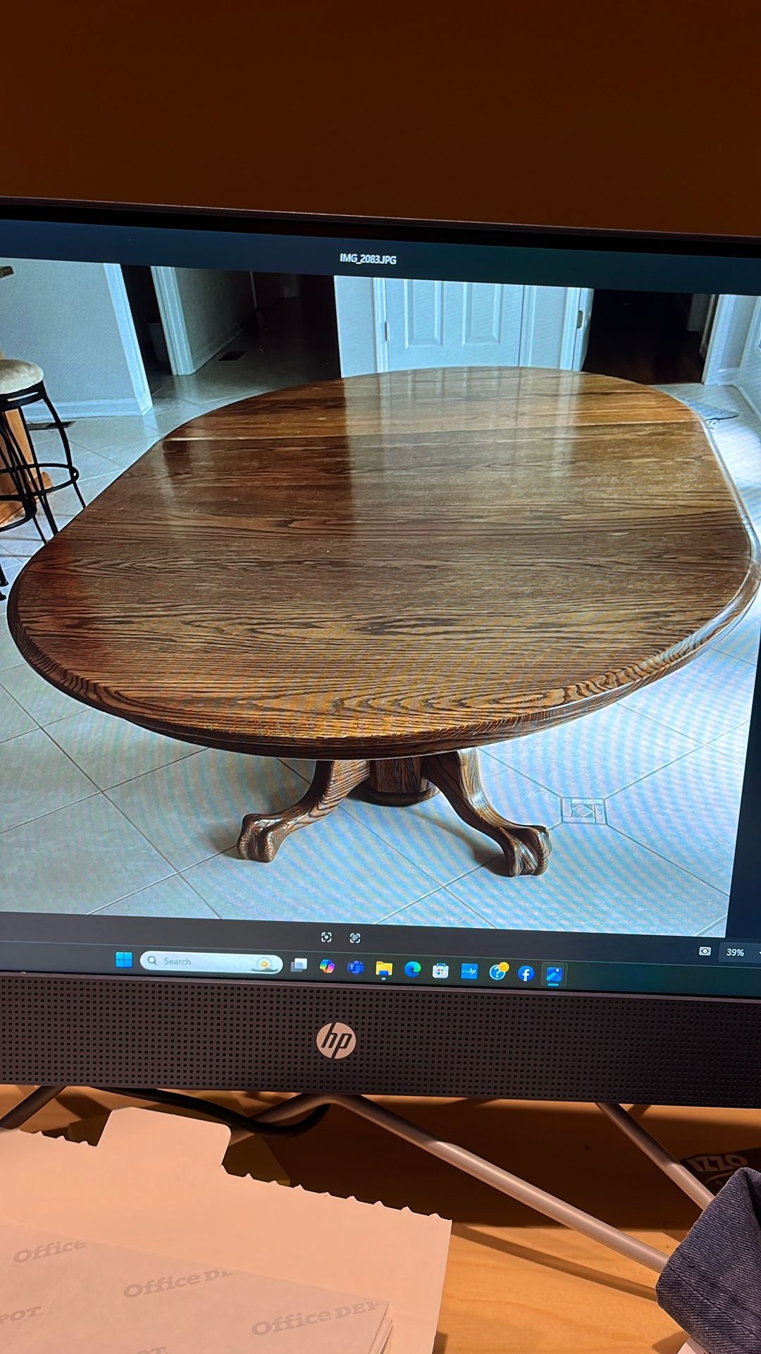 Oak Kitchen Dining Room Table