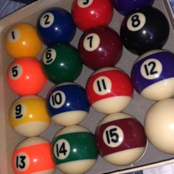 Small Billiard Balls Set