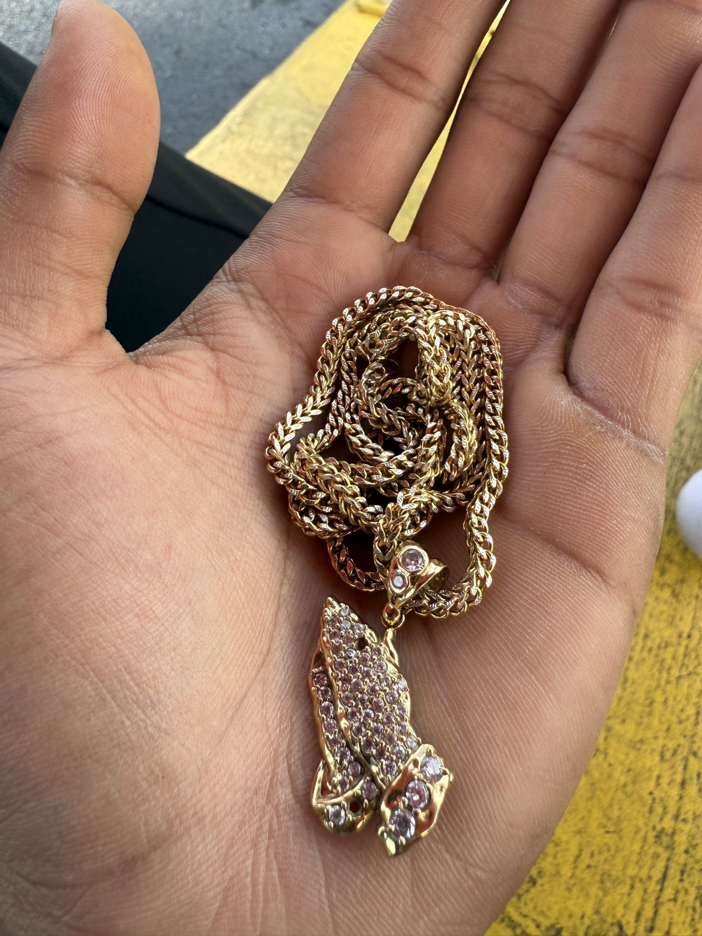 24 Inch 10karat Gold Tennis Chain