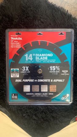 Diamond blade, concrete, and asphalt