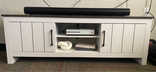 White Modern Entertainment Center