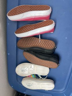 Lot of 3 $25. OR  Sold Serperate Girl Vans & Sandals  All size 1  Or sold separately
