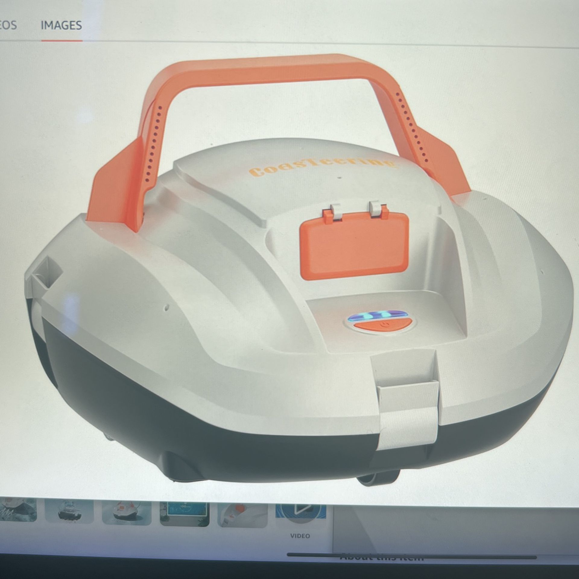 NEW ROBOTIC POOL CLEANER. Last Up to 100Min, Cordless Pool Vacuum for Above Ground Pool. Has Fast Charging, Powerful Suction, Ideal for 850Sq.ft. 
