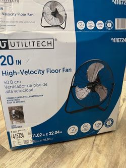 Utilitech 20-in High Velocity Indoor Floor Fan