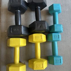 Dumbell Weight Set (8lb, 5lb and 3lb)
